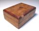 Antique Gaming Marker/token Box Red Heart - Shaped Inlay Wood Veneer Whist Game Boxes photo 3