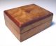 Antique Gaming Marker/token Box Red Heart - Shaped Inlay Wood Veneer Whist Game Boxes photo 5