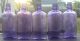 5 Purple Whiskey Flasks 1/2 Pint 1910 ' S Era Decoration L@@k Bottles photo 1