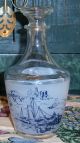 50 ' S Vintage Decanter White/blue Colonial Style,  Horse,  Carriage,  Boat,  Landscape Decanters photo 1