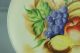 Vintage Hand Painted Fruits Leaves Grapes Plate Plates & Chargers photo 6
