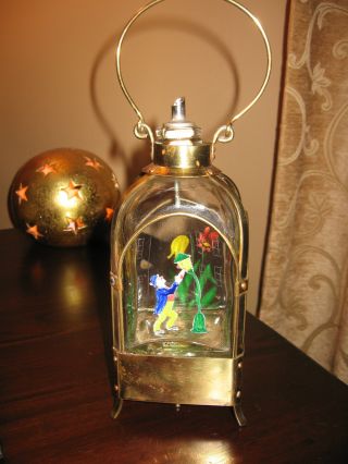 Antique Hand Painted German Decanter,  It Is Also A Musical,  Great Collector Item photo