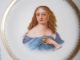 Antique Melle La Valliere Young Lady Porcelain Portrait Cabinet Plate Stunning Plates & Chargers photo 1