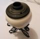Antique Wrought Iron Rochester Style Banquet Oil Kerosene Lamp With Ceramic Lamps photo 5