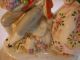 Vintage Soft Paste Porcelain Man & Woman Group Peasants Fruit Foreign Germany ? Figurines photo 3
