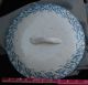 19th.  Century Blue Accents Spongeware Crock Lid 2 - 3 Gallon Size Crocks photo 3