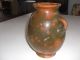 Early 19thc Antique Redware Jar Mottled Green Glaze Gonic Nh Style Jars photo 1