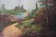 Antique Oil On Canvas Painting By L.  Cazet (1880 - 1942) Other photo 1