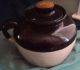 Vintage Crock Bean Pot With Lid Usa Crocks photo 2
