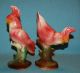 Vintge Ceramic California Pottery Sweet Pair Pink Cockatoo Parrot Bird Figurines Figurines photo 4