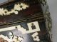 Antique Jewelry Box Collectible Vintage Mirror Wood With Ivory Nails 19c Boxes photo 4