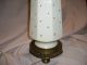 Vintage?antique?retro?white Porcelain With Gold Dots,  Electric,  Table,  Lamp,  Morton Lamps photo 3