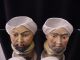 2 Antique Tobacco Jars,  Men With Beards And Turbans Jars photo 1