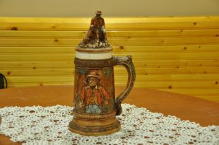 Antique,  Very Decorative And Tanker Or Stein Or Pitcher. photo