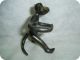 Monkey Ape Art Deco Vienna Bronze 1960 ' S Metalware photo 1