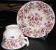 C1860 English Transfer Ware Cup And Saucer,  Staffordshire,  Deep Saucer 