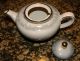 Large Antique Gold - Trimmed Teapot From West Germany.  Ivory & Blue. . Teapots & Tea Sets photo 1