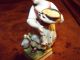 Antique Hand Painted Porcelain Figurine Of Girl Holding Basket Of Grain. Figurines photo 5