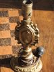 Antique Victorian Figural Spelter Lamp Lamps photo 1
