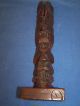 Old Miniture Indian Totem Pole - Signed: Tufflukk,  Made In Alaska Carved Figures photo 1