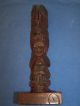 Old Miniture Indian Totem Pole - Signed: Tufflukk,  Made In Alaska Carved Figures photo 3