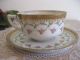 Antique Vienna Austria Count Thune Crown Vienna Cup+saucer 1900 Gilt Rose Garlan Cups & Saucers photo 4