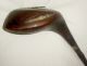 Vintage Wright & Ditson Black Iron Shaft Driver Leather Wrapped Handle Golf Club Other photo 1