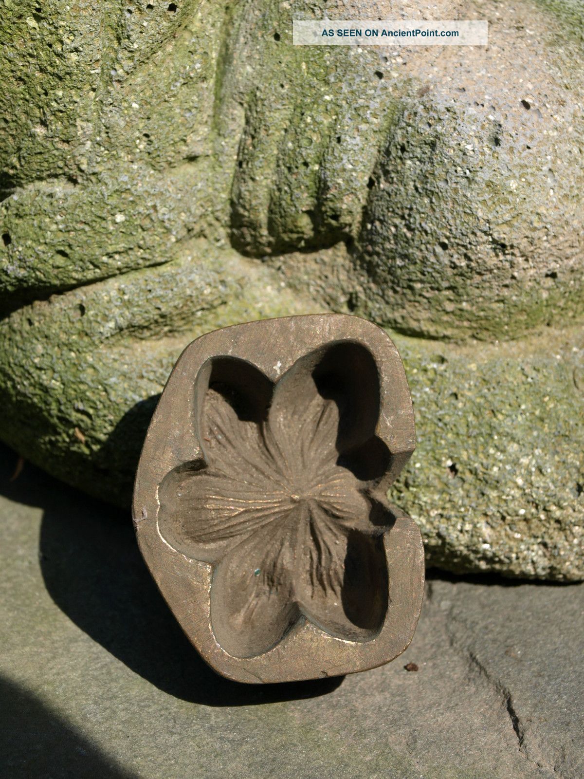 2 Antique Bronze Or Brass Flower Irons Circa 1900 Industrial Metalware photo