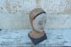 Rare Antique German Millinary Paper Mache Head /art Populaire Other photo 1