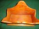 Vintage Wooden Wall Hanging Pipe Candle Match Salt Box Boxes photo 2