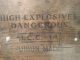 Wooden Crate High Explosives Dangerous I.  C.  C.  - 14 Union Made Side Panel Only Boxes photo 5