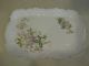 Antique Limoges France Dresser Tray Purple Flowers Hand Painted Platters & Trays photo 2