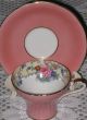 Lovely Vintage Aynsley Cup & Saucer / Pink With Cabbage Roses & Gold Trim Cups & Saucers photo 1