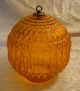 Vintage Retro Pendant Glass Hanging Lamp Shade Diamond Style 2 1/2 Inch Fitter Lamps photo 1