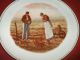 Antique Winterling Bavaria Germany Porcelain Cabinet Plate Praying Farm Scene Plates & Chargers photo 1