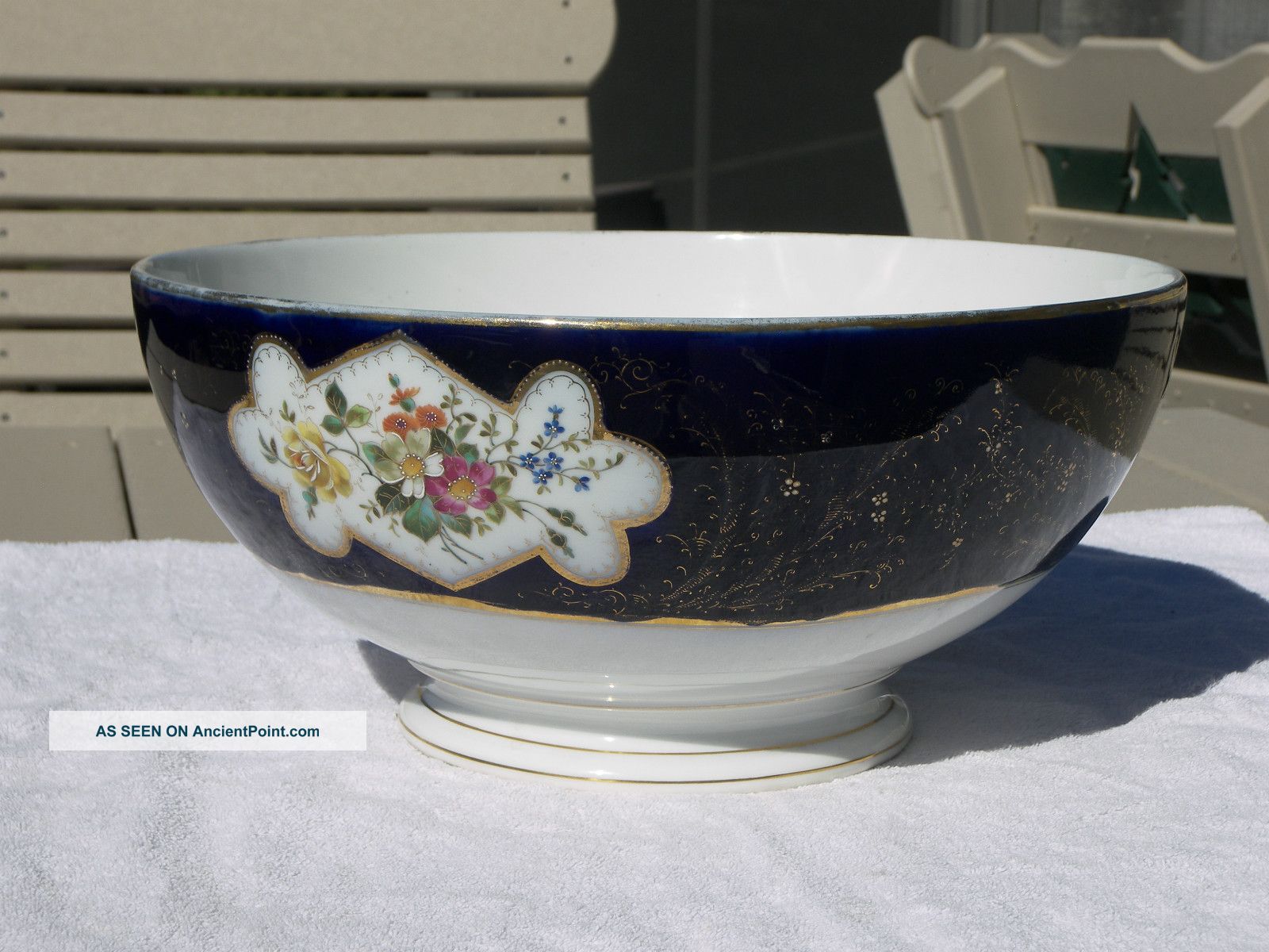 18th Century Prussian Punch Bowl Centerpiece Bowl Bowls photo