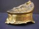 Metal Jewelry Casket With Angel And Cross Metalware photo 1