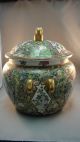 Large Oriental Design Covered Jar Urn Or Vase Nr Urns photo 5