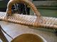 Rare Woven Basket Detailed With Brass Picnic Anyone? Other photo 6