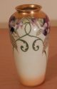 Old Antique Pickard Style Hand Painted Fine Porcelain China Vase Artist Signed Vases photo 1
