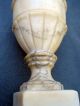 Antique Vintage Art Deco Vintage Carved Stone Marble Alabaster Table Lamp Lamps photo 2