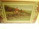 Vintage Hunting Scene Box - Oak Brass Hinges Boxes photo 3