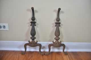 Pair Of Cast Iron Ornate Table Legs Decorative photo