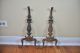 Pair Of Cast Iron Ornate Table Legs Decorative Metalware photo 1