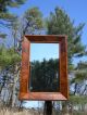 Large Antique Empire Ogee Crotched Flame Mahogany Mirror Mirrors photo 3