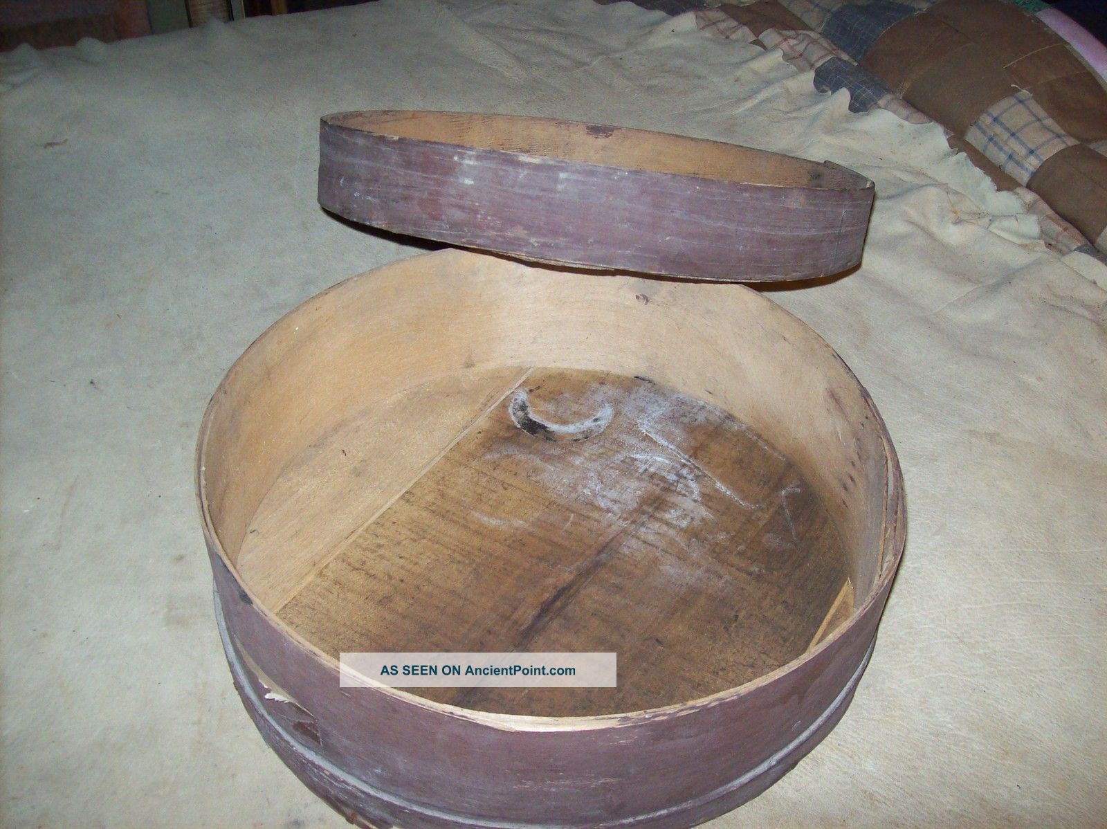 Vintage Wooden Cheese / Pantry Box Boxes photo