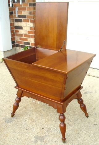 Vintage Maple Wood Bread Dough Box On Legs photo