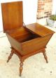 Vintage Maple Wood Bread Dough Box On Legs Boxes photo 4