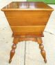 Vintage Maple Wood Bread Dough Box On Legs Boxes photo 7