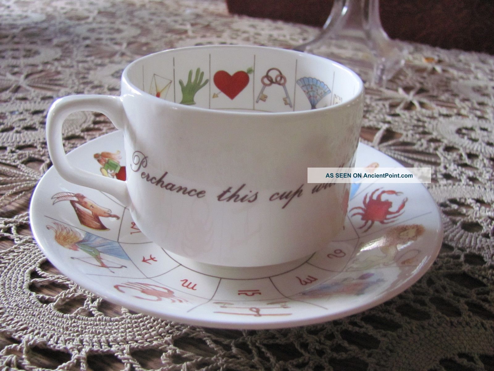 1980 ' S Royal Kendal Astrology Bone China Cup & Saucer (unique) Cups & Saucers photo